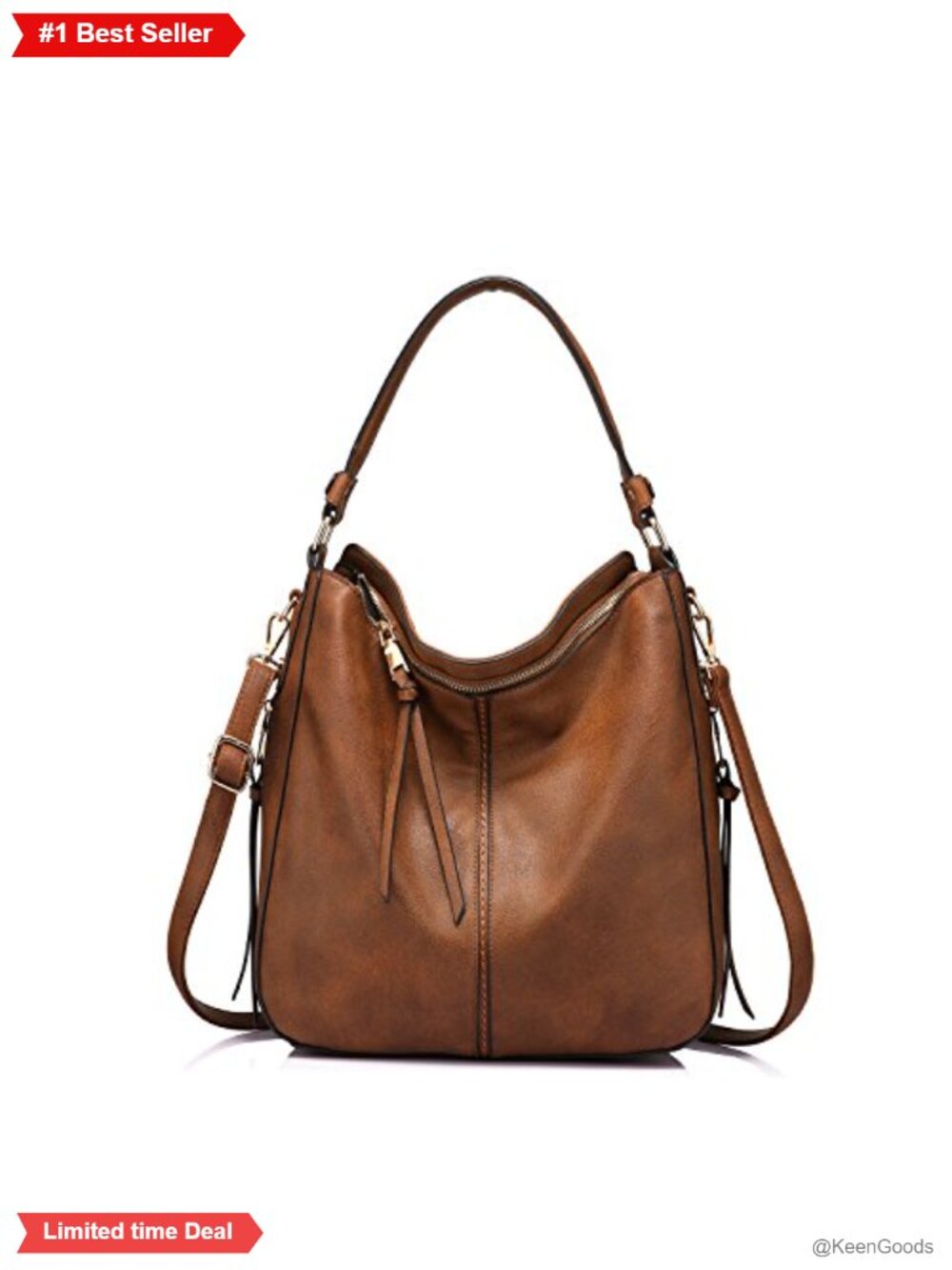 Hobo Crossbody Bag for Women Large Faux Leather Shoulder Purse Handbag